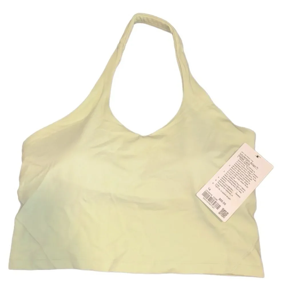 NWT- Lululemon- Women’s Align Halter Tank Top Mint Green, Size 14
